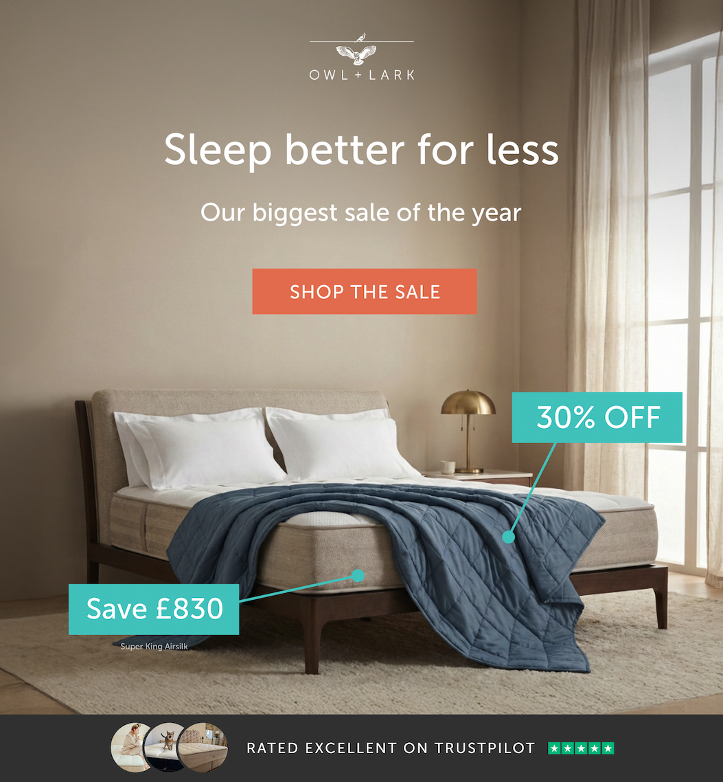 Sleep better for less - Our biggest sale of the year