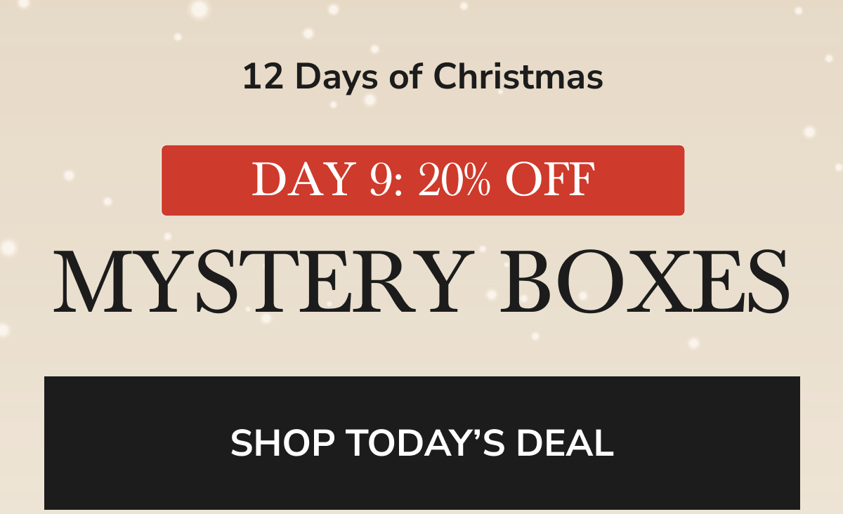 DAY 9: 20% OFF MYSTERY BOXES