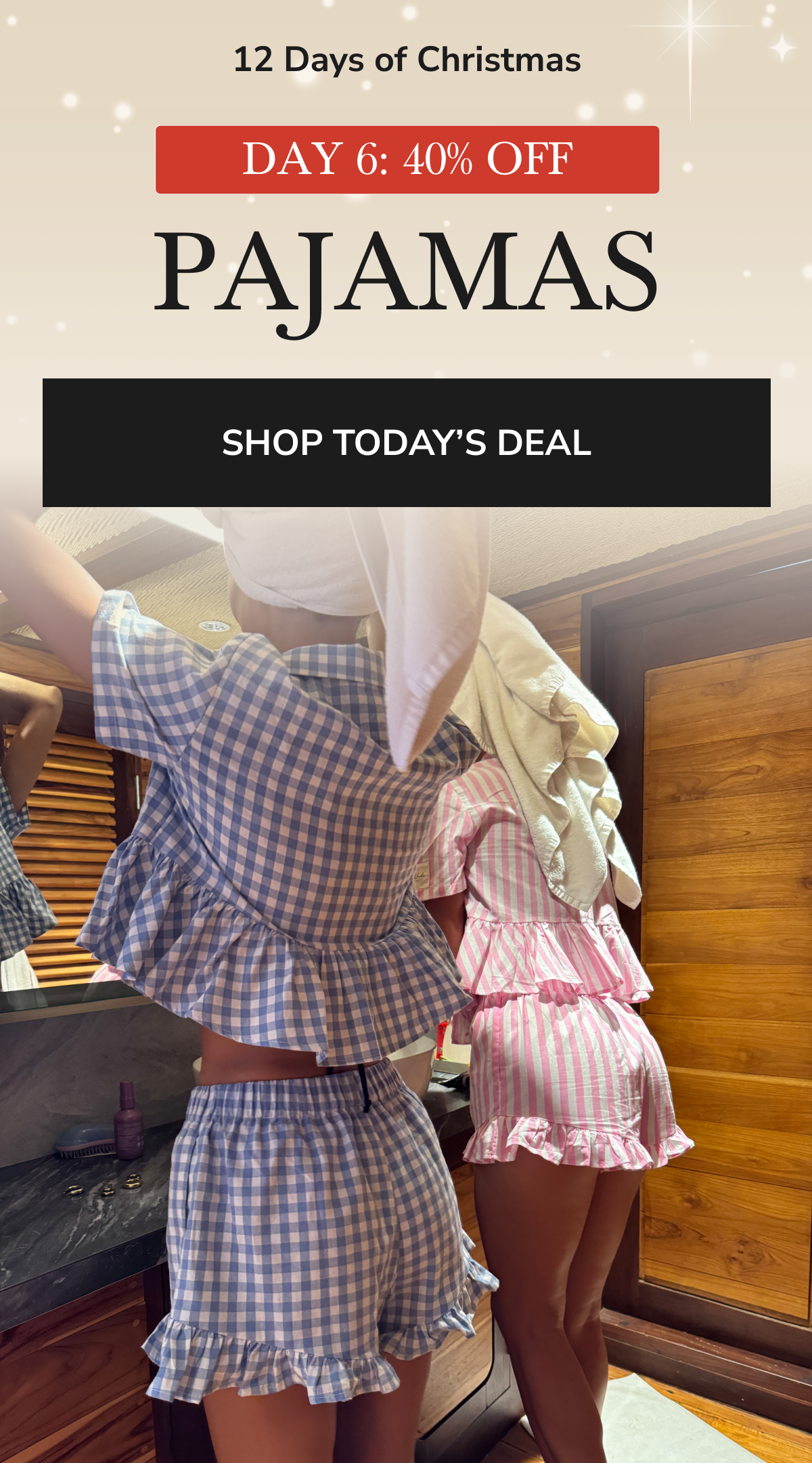 12 Days of Christmas 40% off Pajamas
