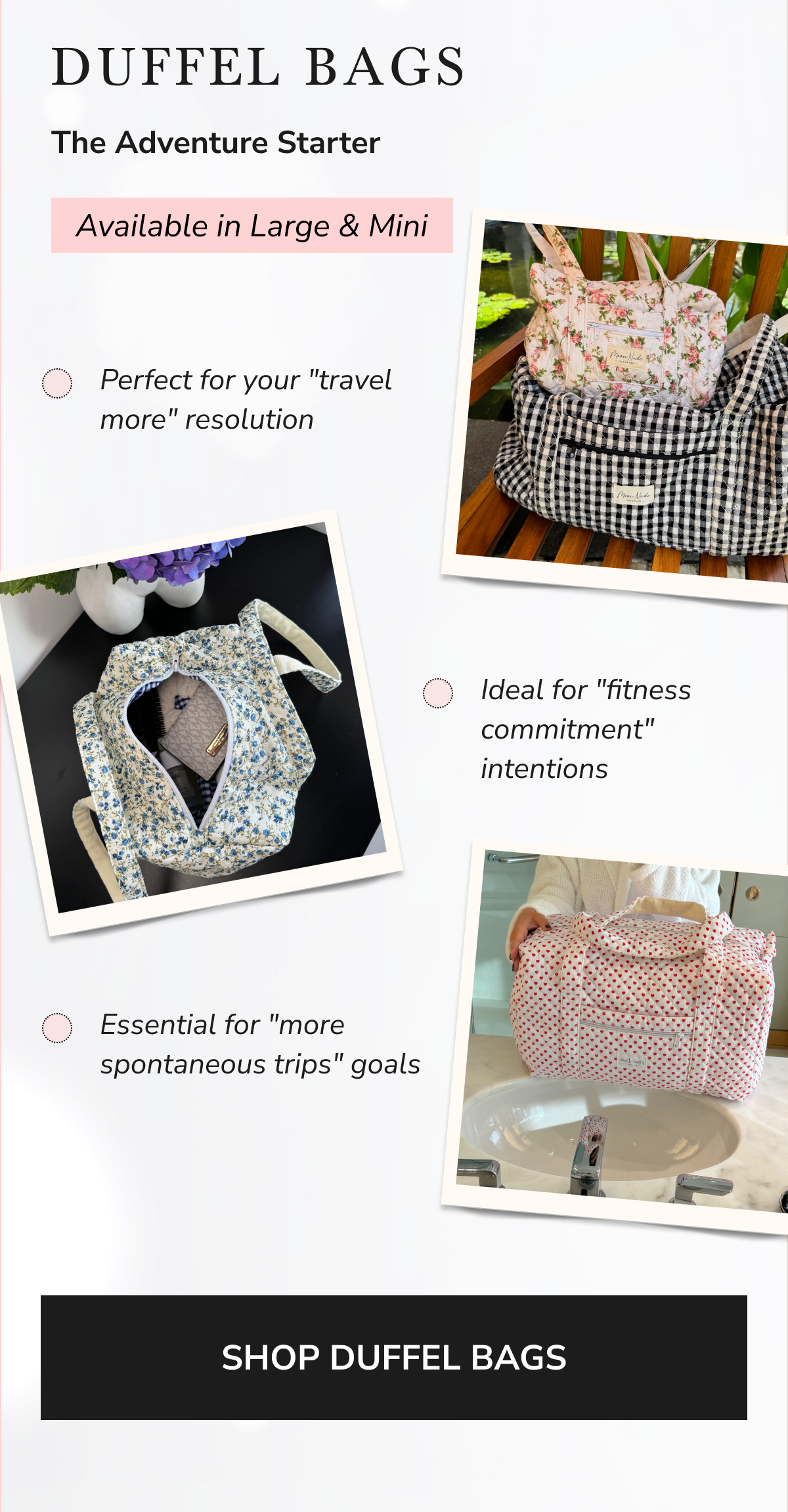 Available in Large & Mini