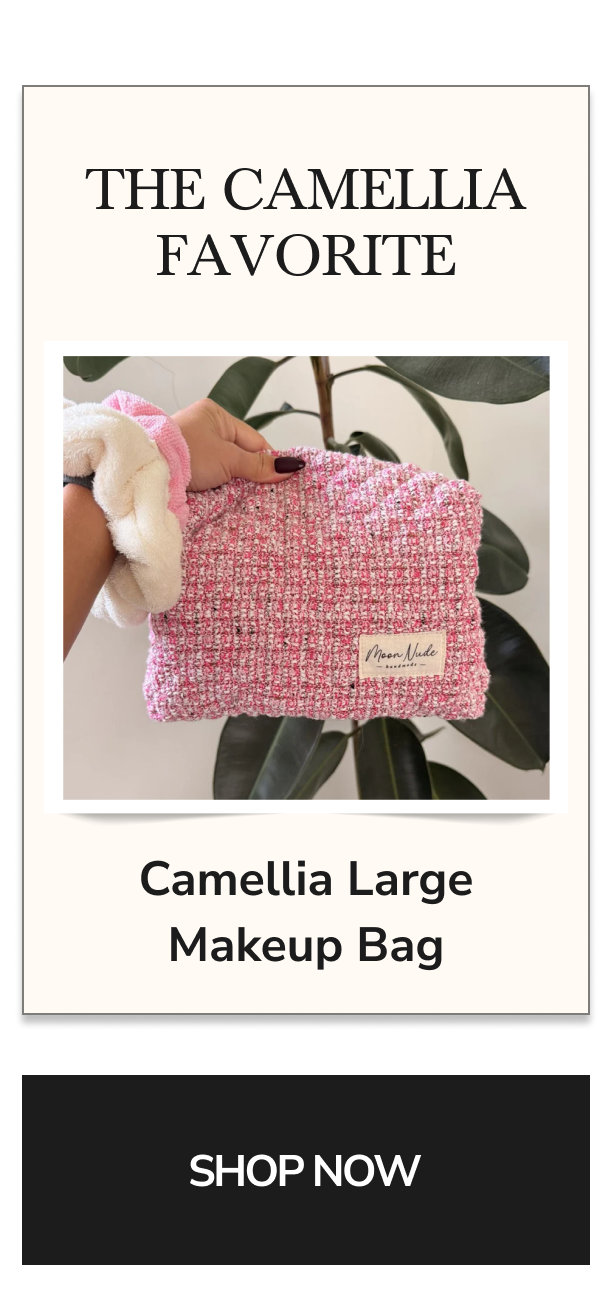 Camellia Large Makeup Bag