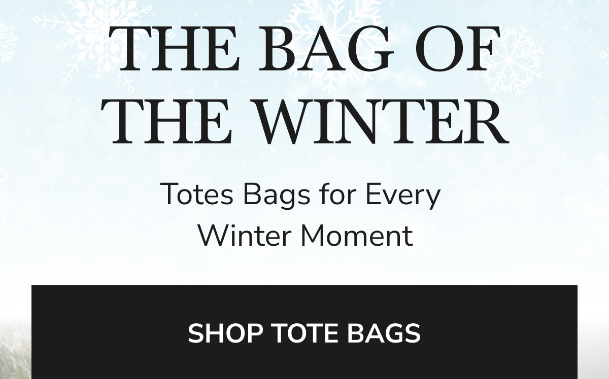THE BAG OF THE WINTER Totes Bags for Every Winter Moment