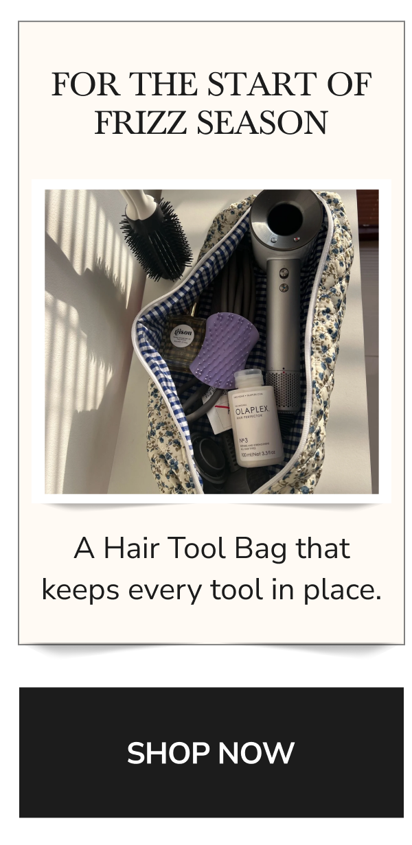 A Hair Tool Bag that keeps every tool in place. SHOP NOW