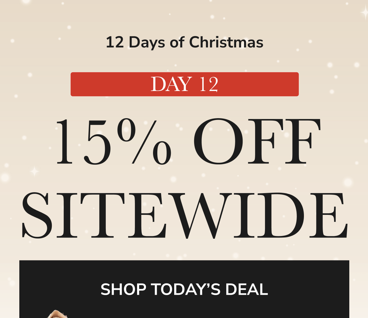 12 Days of Christmas DAY 12 15% OFF SITEWIDE