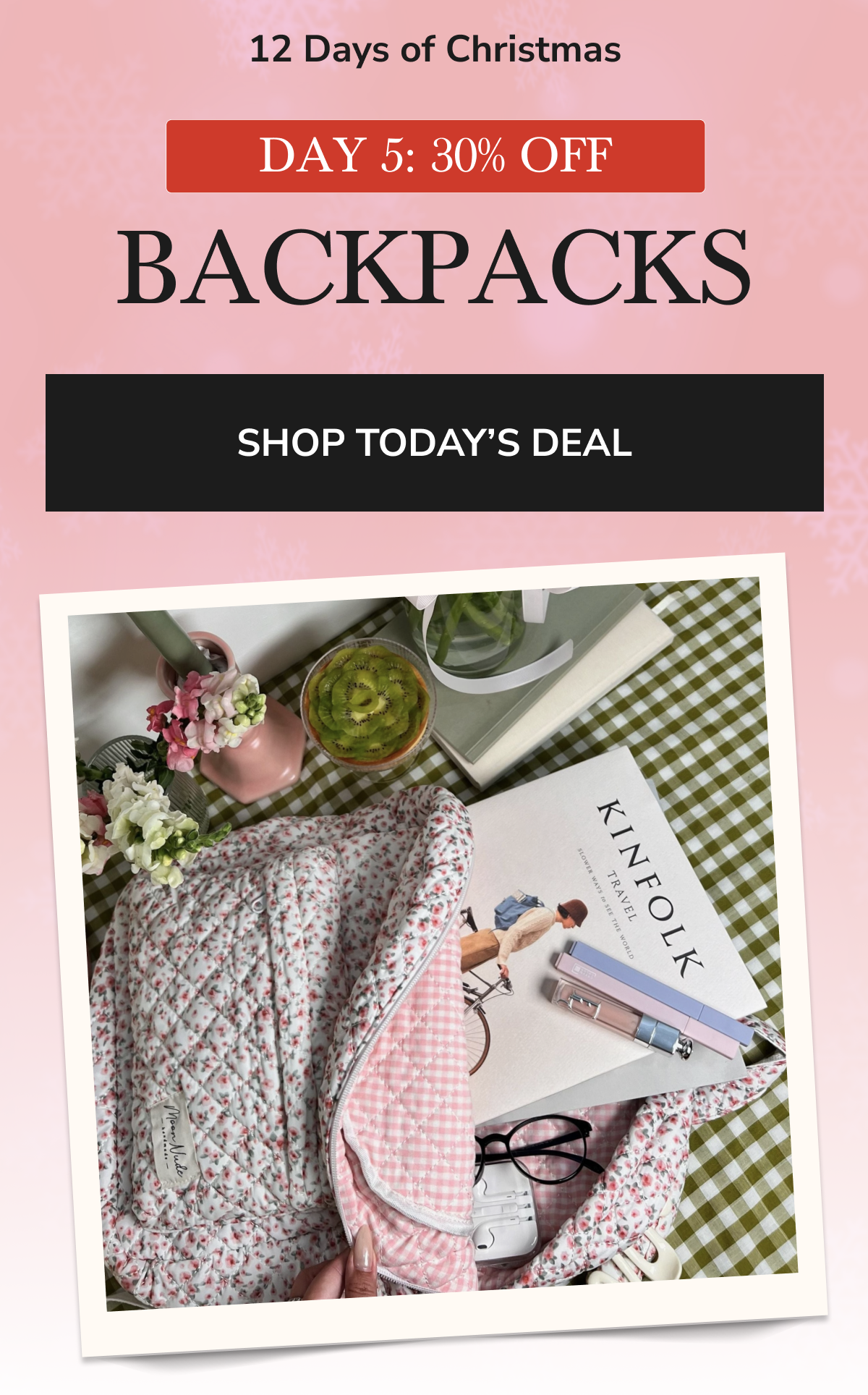 DAY 5: 30% OFF BACKPACKS
