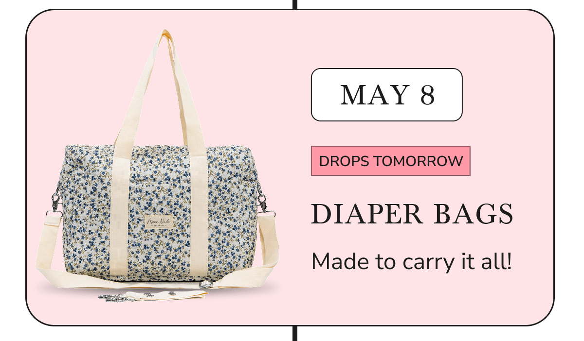Diaper bag - made to carry it all.