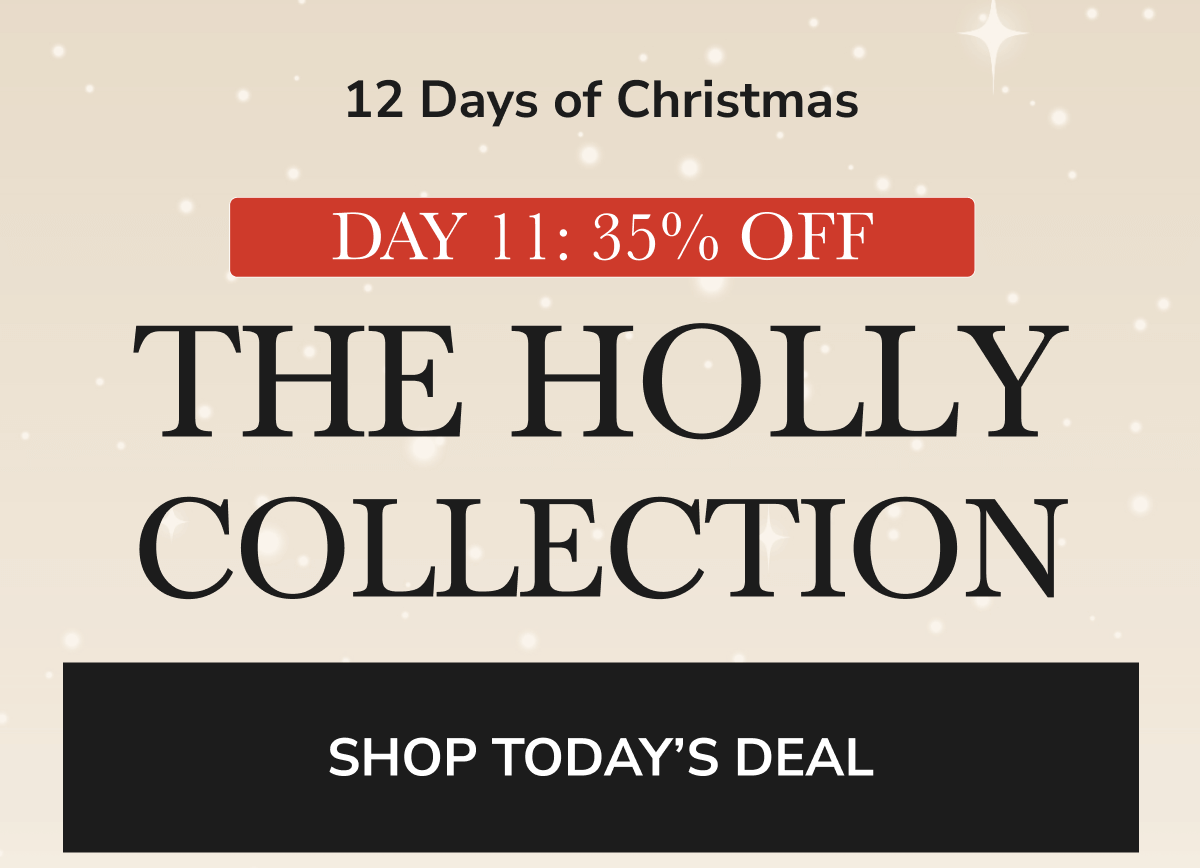 DAY 10: 35% OFF THE HOLLY COLLECTION
