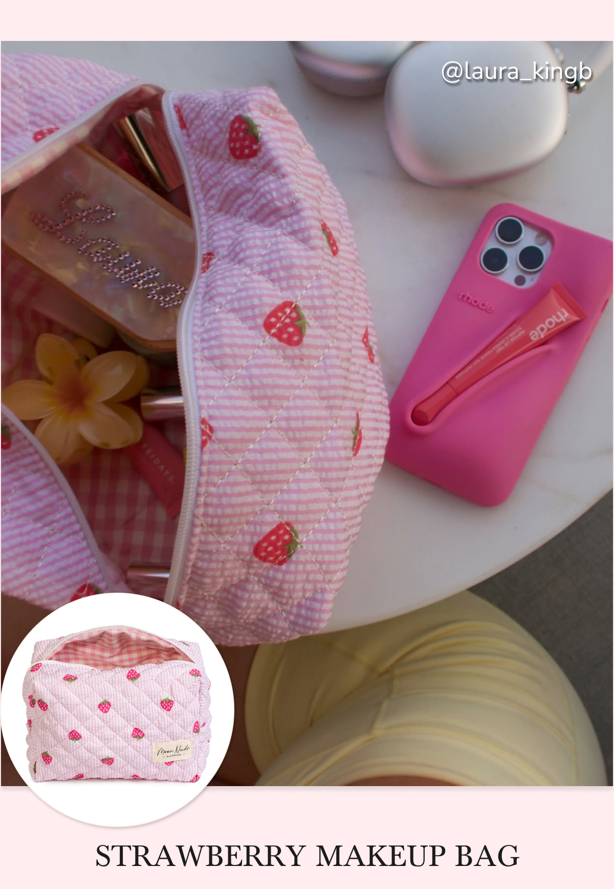 STRAWBERRY MAKEUP BAG