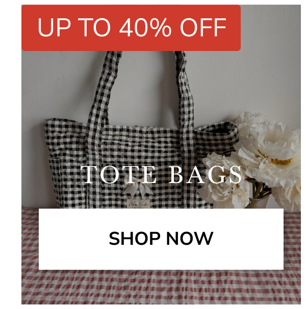 UP TO 40% OFF TOTE BAGS SHOP NOW