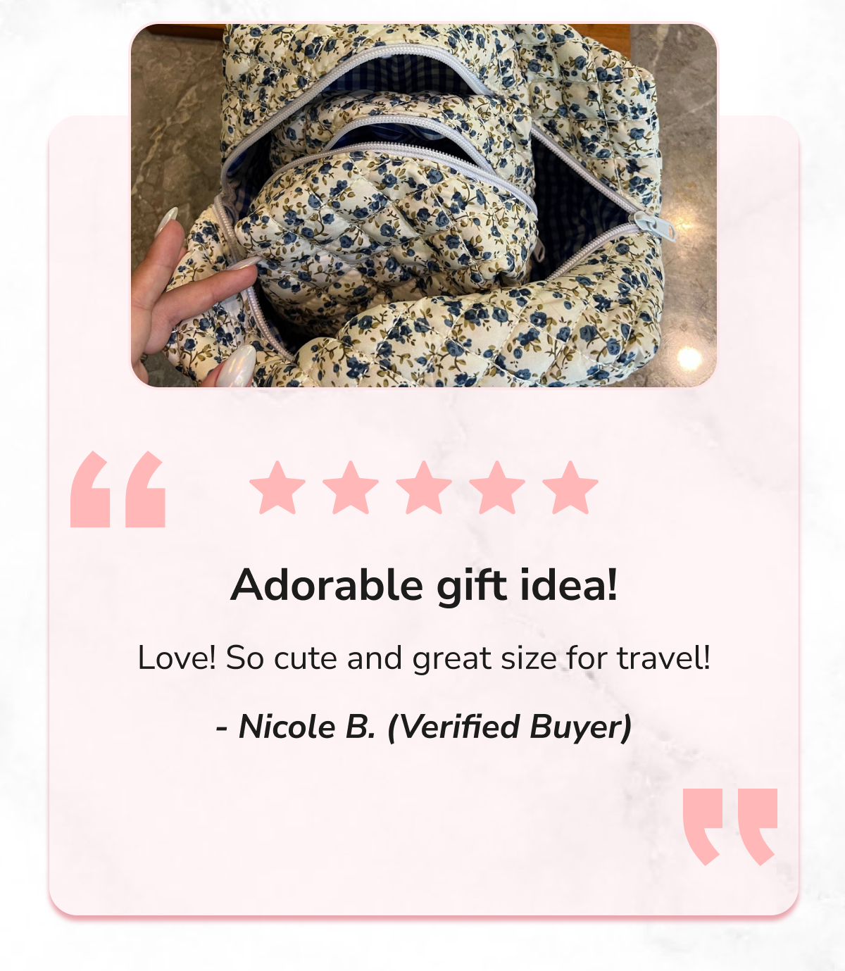 5 Star Review -  Adorable gift idea! Love!
