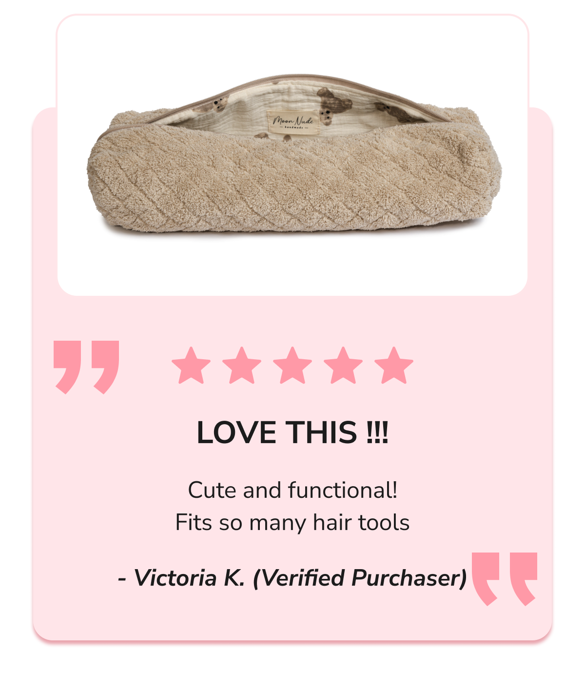 5 Star Review - LOVE THIS !!! Cute and functional! 