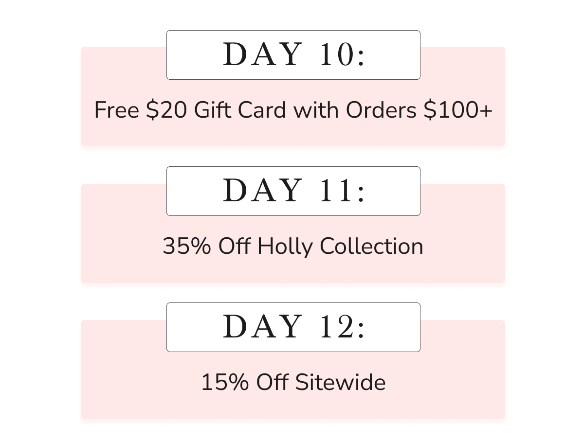  Your peek at what's ahead in our 12 Days of Christmas ❤️🤍