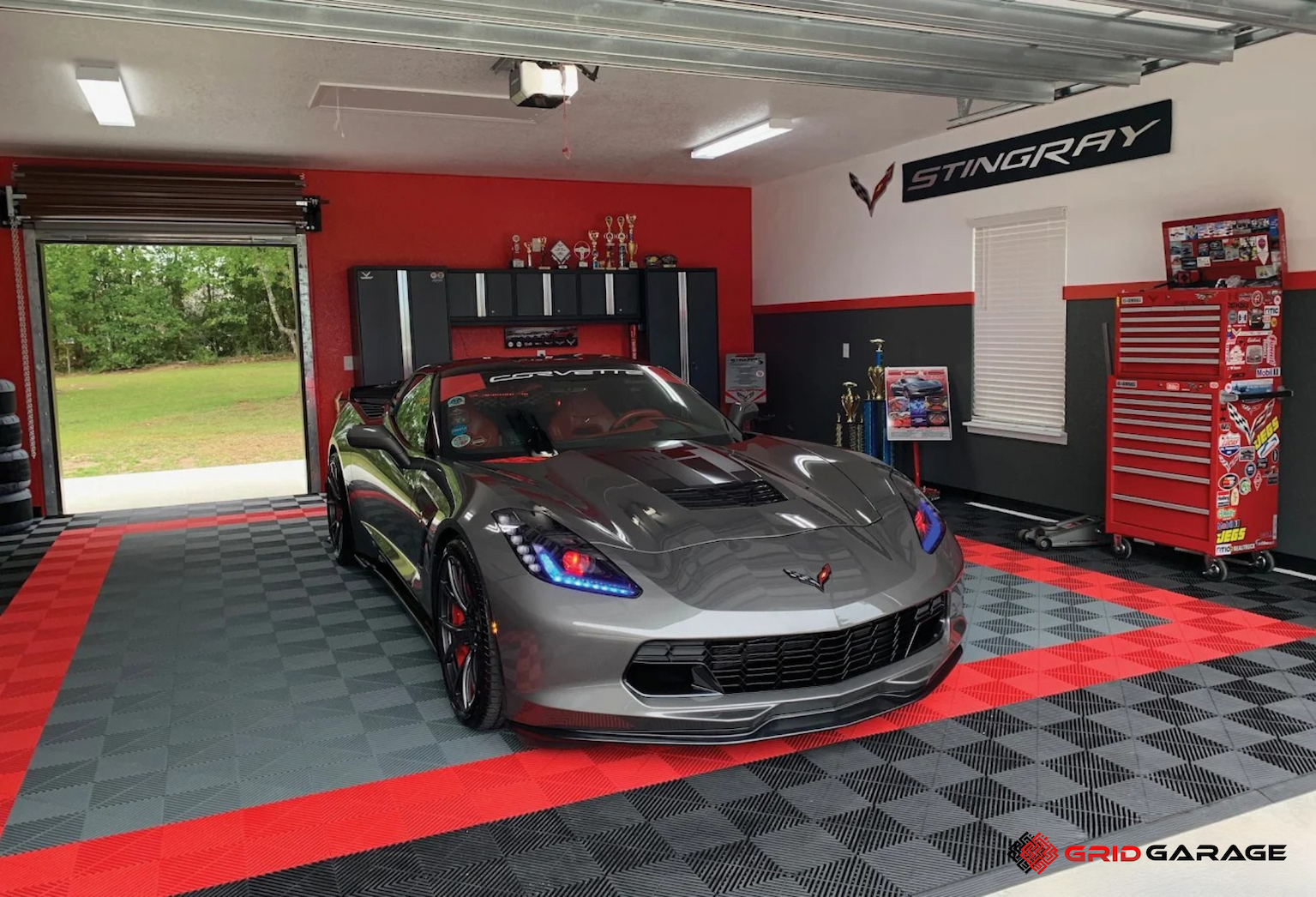 Custom garage floor