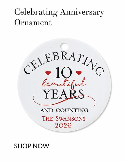 Celebrating Anniversary Ornament