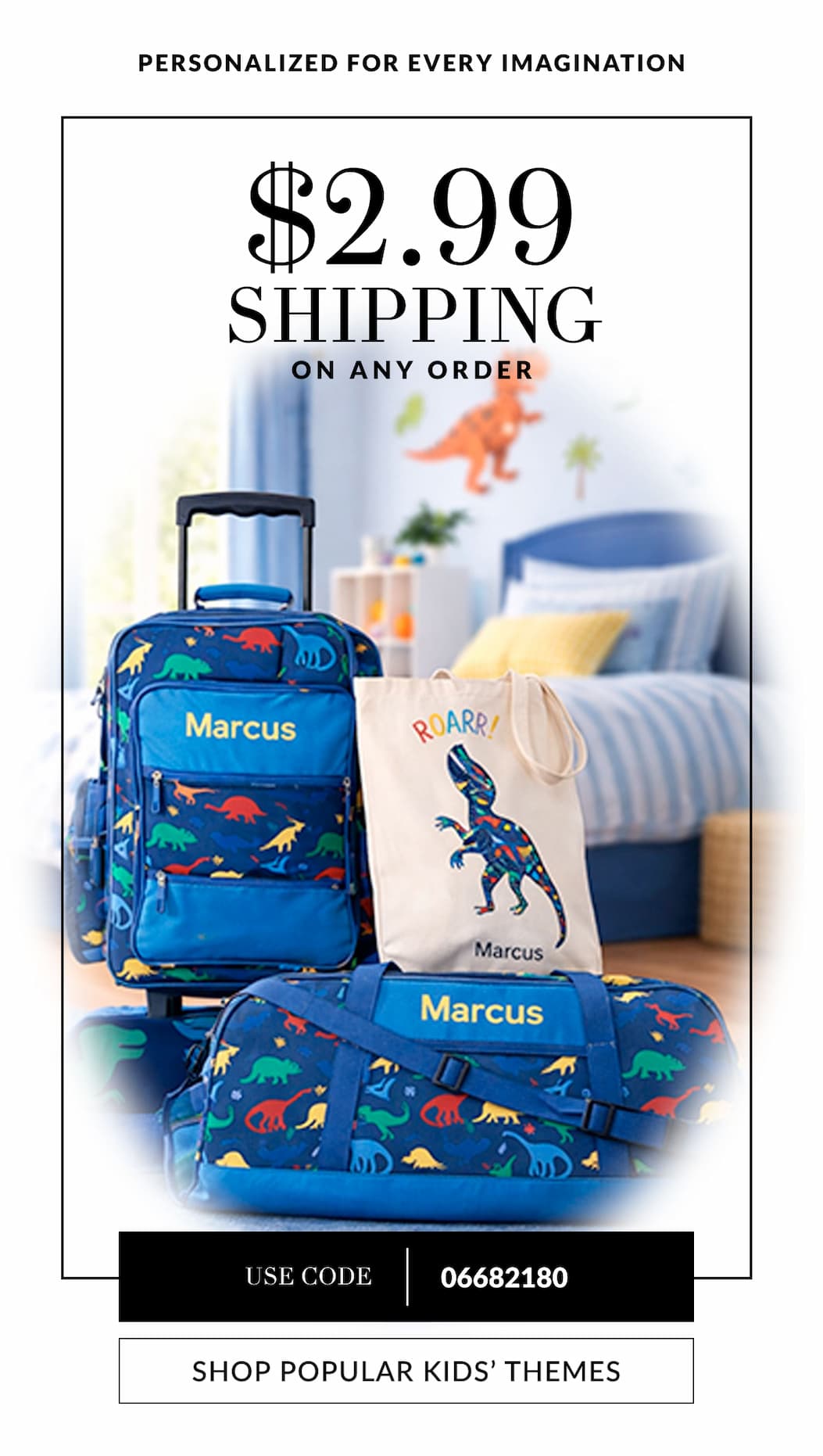 Kids Dinosaur Luggage