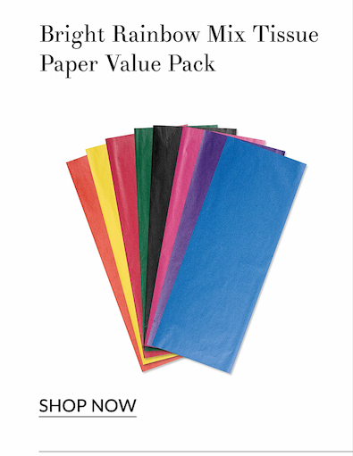 Bright Rainbow Mix Tissue Paper Value Pack