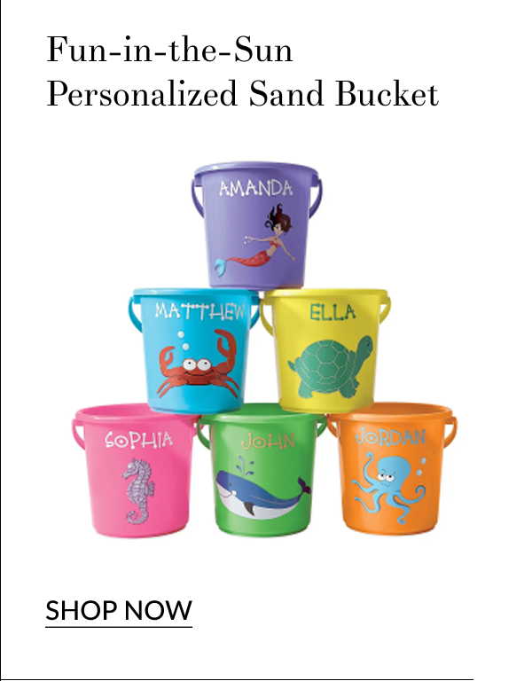 Fun-in-the-Sun Personalized Sand Bucket