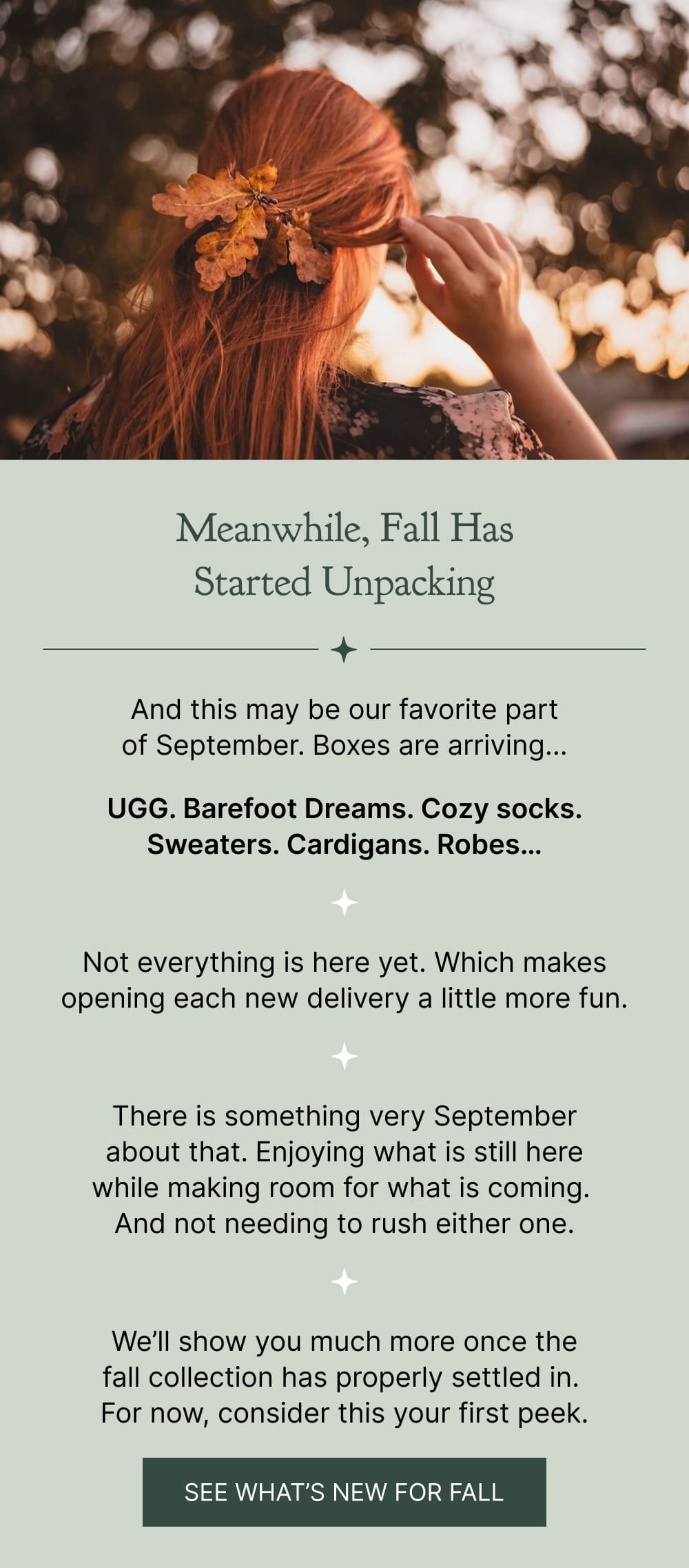 SEE WHAT'S NEW FOR FALL