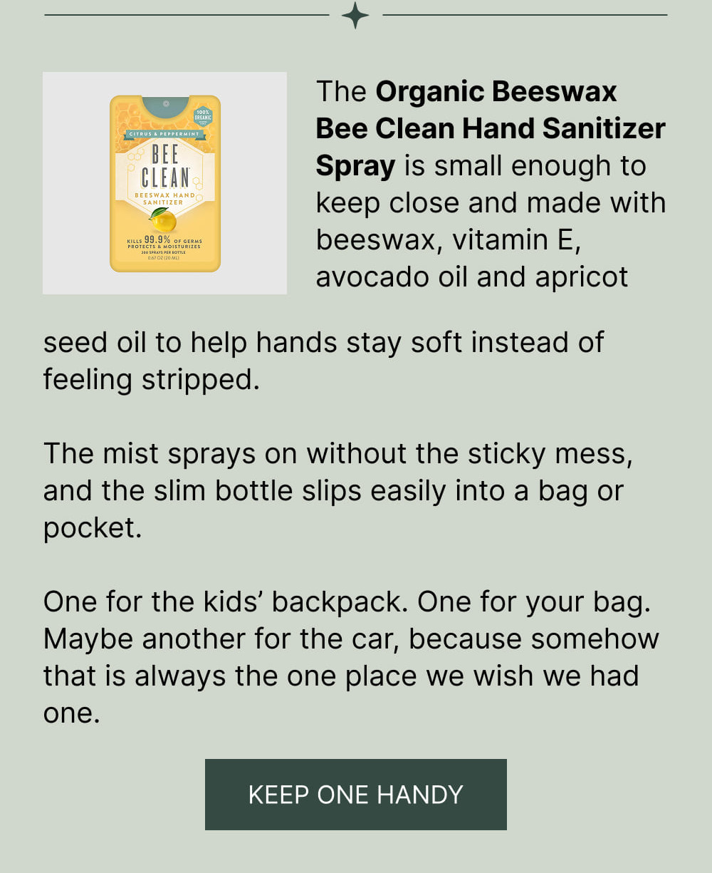 KEEP ONE HANDY