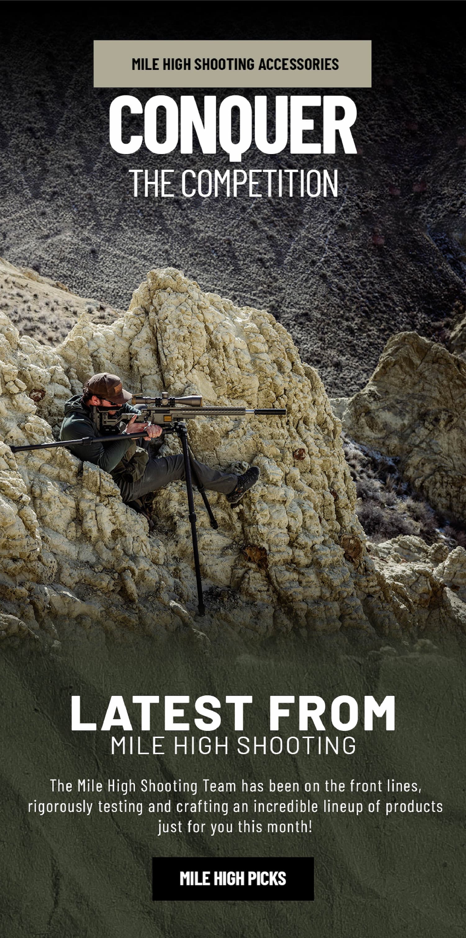 Mile High Shooting Accessories - Conquer The Competition -  Latest From Mile High Shooting - The Mile High Shooting Team has been on the front lines,  rigorously testing and crafting an incredible lineup of products just for you this month! - Mile High Picks