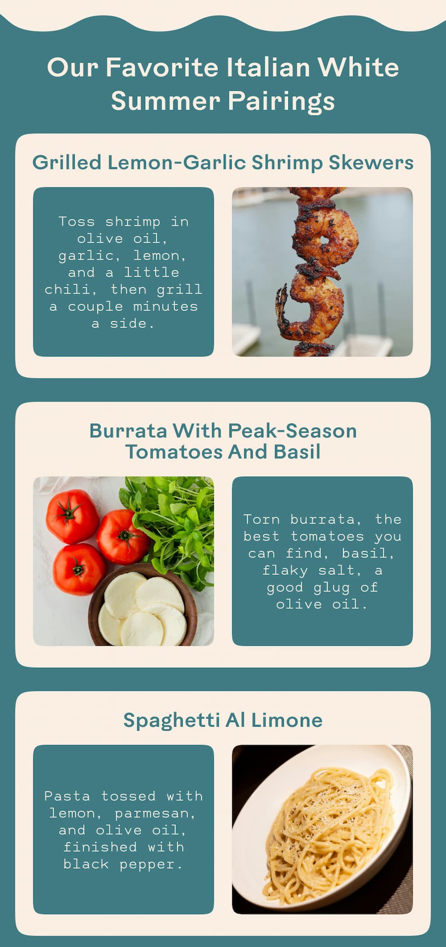 Our Favorite Italian White Pairings