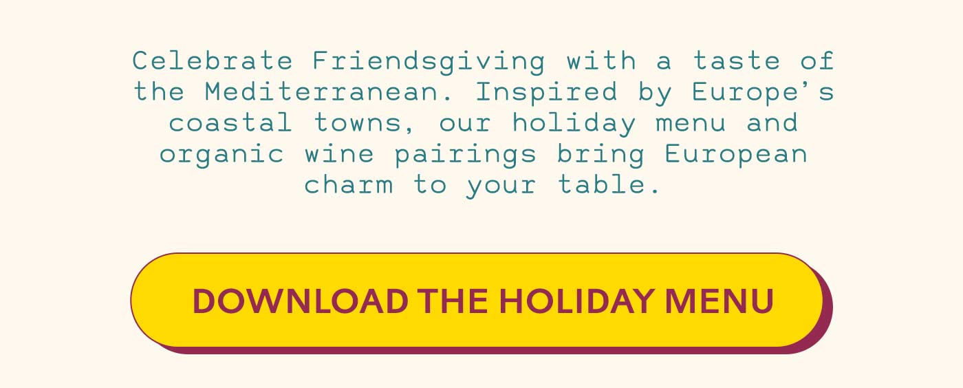 Holiday Menu