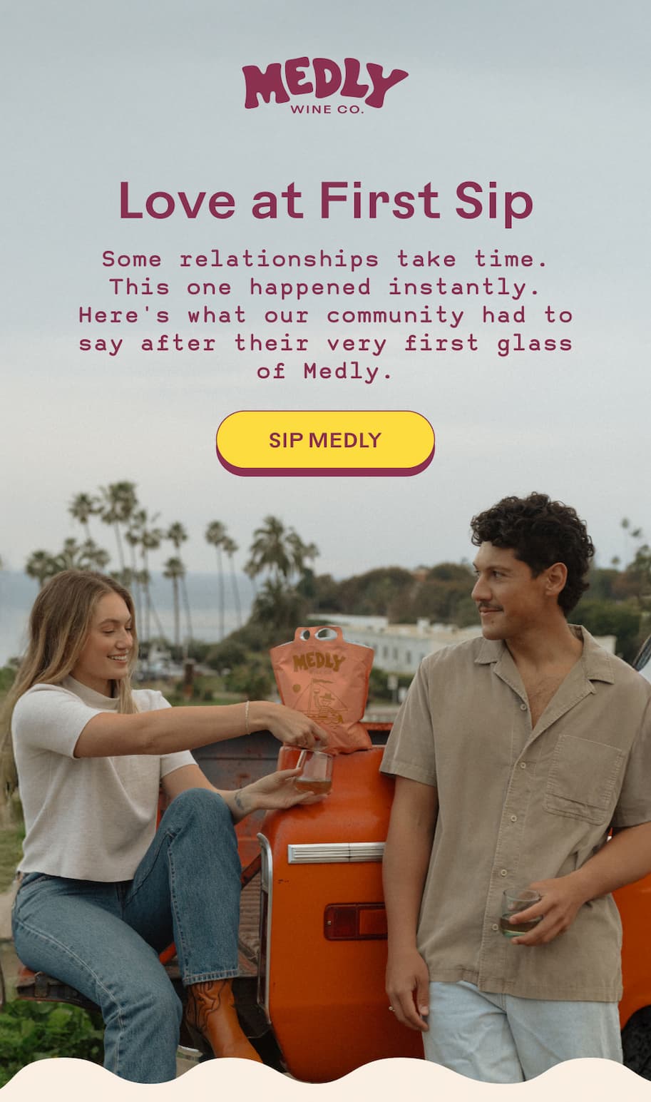 LOVE AT FIRST SIP