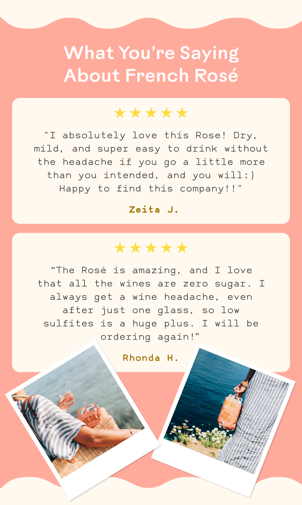 What you're saying about French Rosè