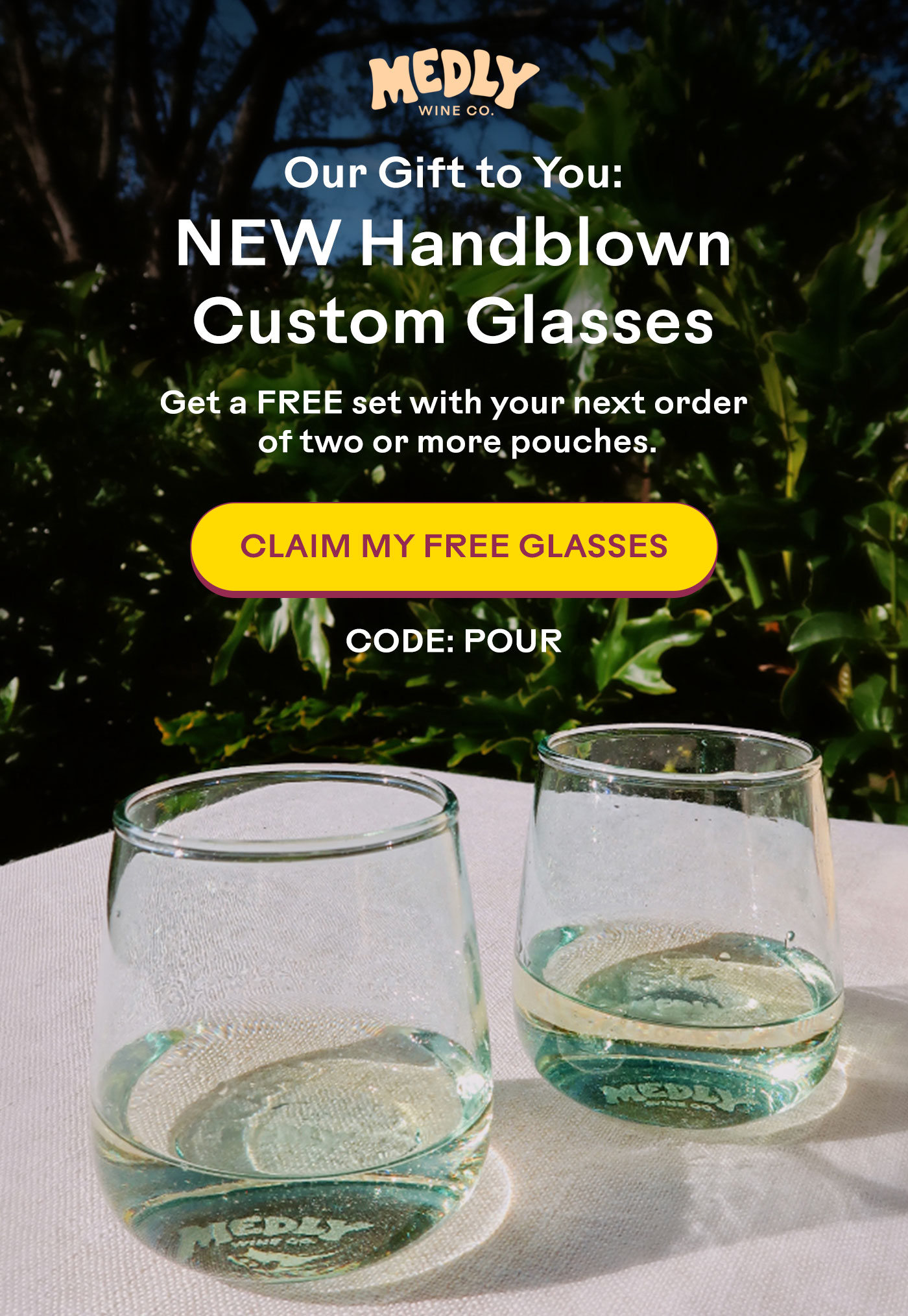Free Trattoria Wine Glasses 