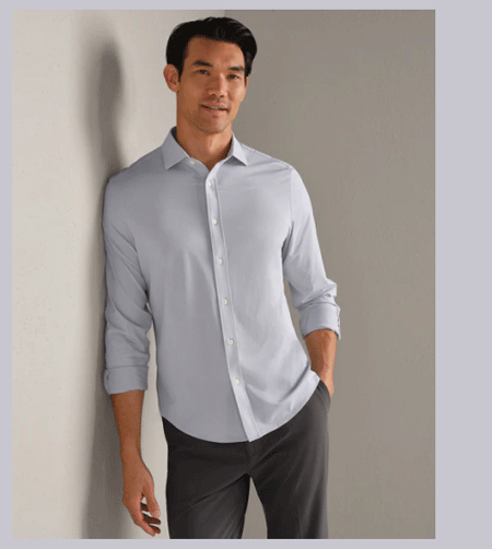  Sleet Gray Micro Dot Sleet Gray Micro Dot Sleet Gray Micro Dot Sleet Gray Micro Dot Commuter® Shirt Semi Spread Collar - Athletic