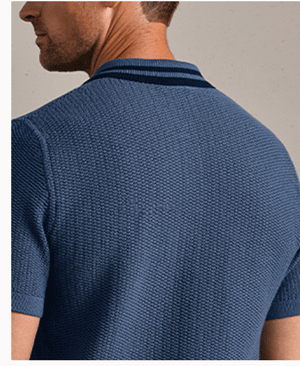 Fine Knit Sweater Polo