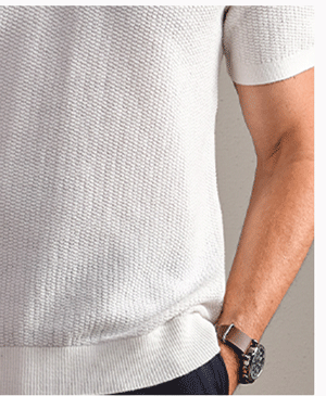 Fine Knit Sweater Polo