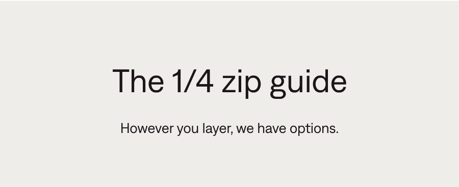Shop 1/4 zips