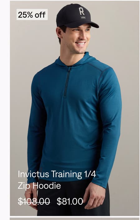 Invictus Training 1/4 Zip Hoodie