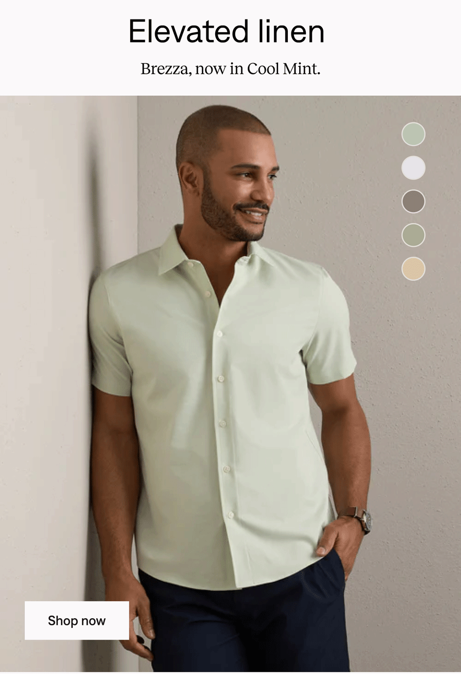 Brezza Linen-Blend Short Sleeve Shirt