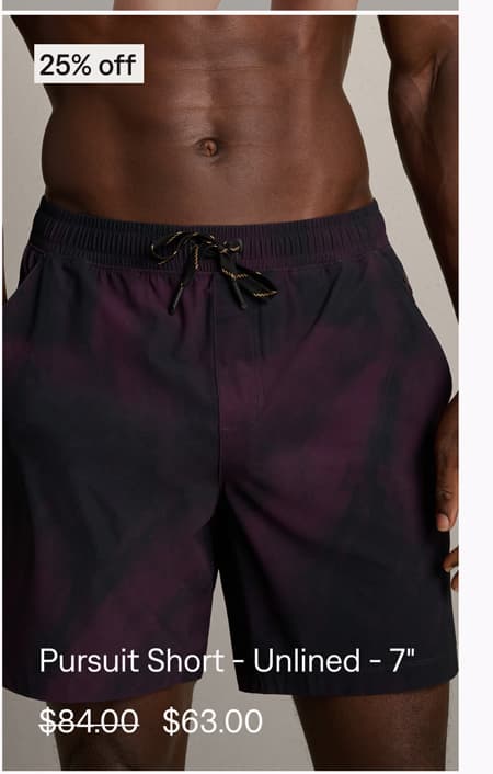 Pursuit Short - Unlined - 7"