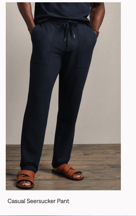 Casual Seersucker Pant