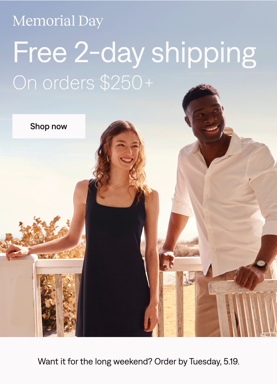 Free 2-day shipping on orders $250+