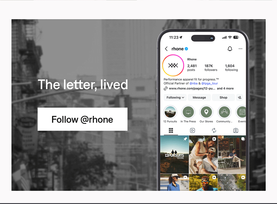Follow @rhone