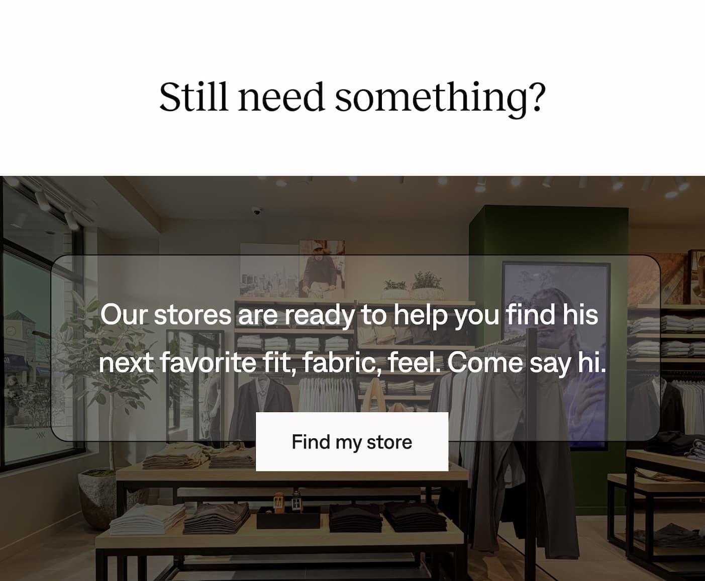 Find my store