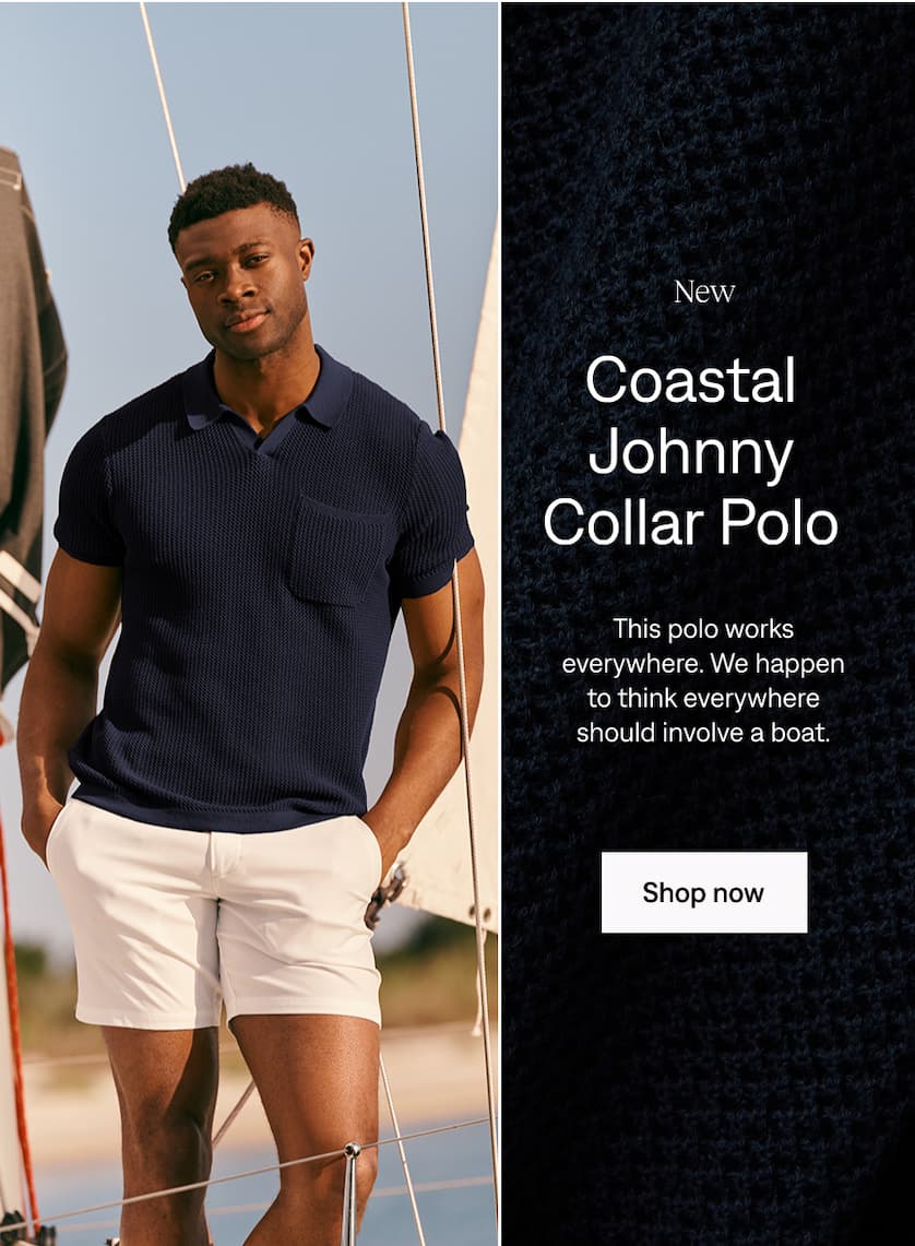 New: Coastal Johnny Collar Polo. Shop now