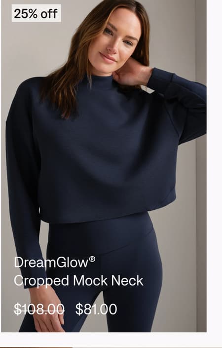 DreamGlow® Cropped Mock Neck
