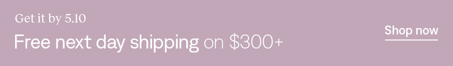 Free next day shipping on $300+