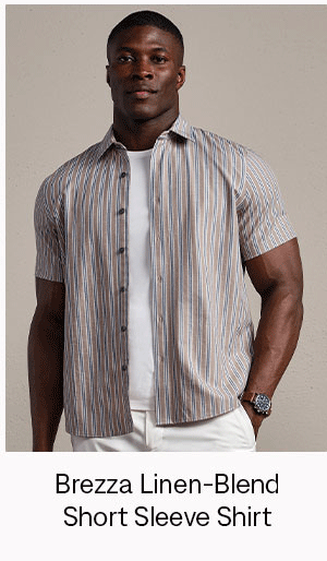 Brezza Linen-Blend Short Sleeve Shirt