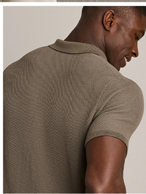 Mercer Knit Polo - Smokey Olive