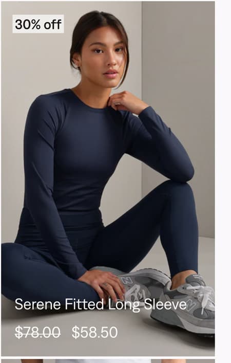 Serene Fitted Long Sleeve