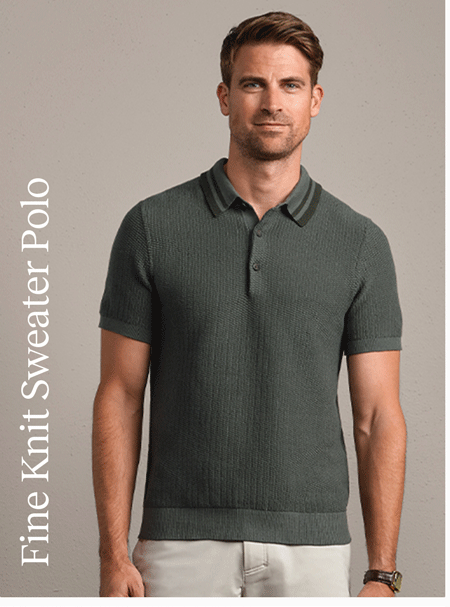 Fine Knit Sweater Polo