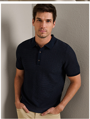 Mercer Knit Polo - True Navy
