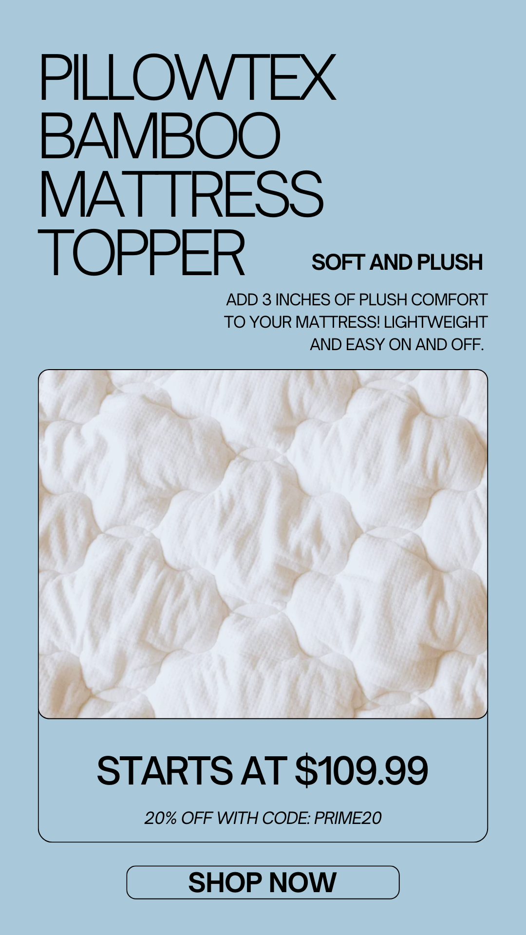 SHOP BAMBOO MATTRESS TOPPER