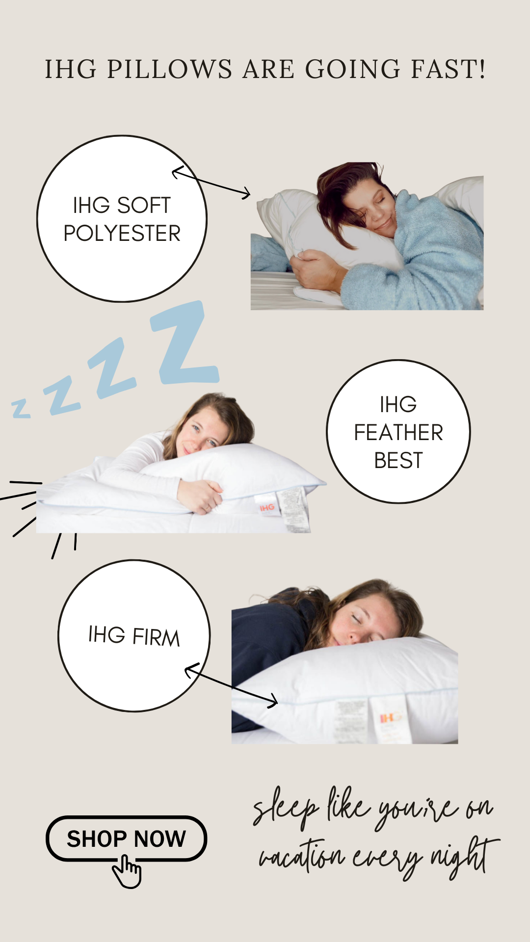 SHOP IHG HOTEL PILLOWS